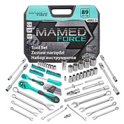 Набор инструментов PROFI 89 пр. 1/4"&1/2" 6-гр 4-32 мм MAMEDFORCE MF-4892-5