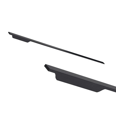 Ручка меб. скоба алюм. ANDROMEDA 1056/1200 черный матовый, AKS (левая) 111098