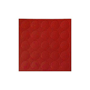 Заглушка самоприлипающая к конфирматам красный китайский (14110) (лист-25шт.) FOLMAG 16732