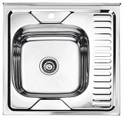 Кухонная мойка из нержавеющей стали, декорированная, левая Ledeme L66060-L
