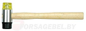 Молоток резиновый рихтовочный d35 мм Vorel 33950