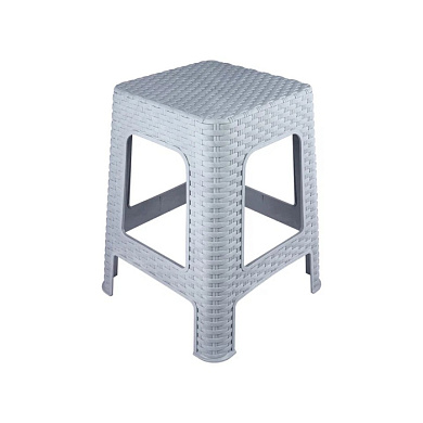 Табурет большой Артлайн h 450 мм, цвет серый Полимербыт 4344505