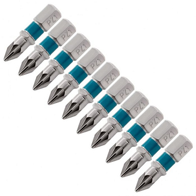 Набор бит РZ1x25 сталь S2, 10 пр. 1/4'' Gross 11339