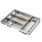 Вкладыш 30/400 шуфлядный металлический Organizer нержавеющая сталь (373*280*65) AKS 64587