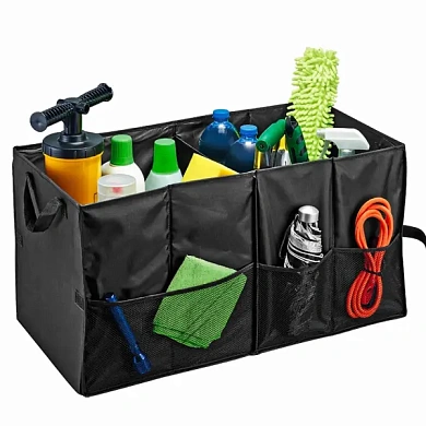 Сумка-органайзер в багажник автомобиля, 2 секции, 3 кармана Forsage F-ITA10706