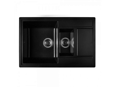 Мойка кухонная из мраморной крошки, onyx, Wisent WQ780-25