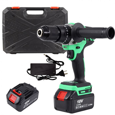 Дрель-шуруповерт аккумуляторная ударная Green Impact 18V ZITREK 063-4045