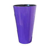 Кашпо для цветов со вставкой "КАМЕЛИЯ", h=260, d=140, вставка 130 мм, фиолетовый Гарденпласт 00045