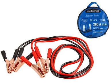 Провода прикуривания 200 Ампер, 2.5 м + 2.5 м, от -40 °С Solaris SL2910-1