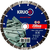 Круг алмазный по бетону 230x22,23 мм, сегментный Krugo 81052300253