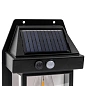 Светильник светодиодный на солнечной батарее с датчиком движения, цвет черный ForceKraft FK-WL6009 Black