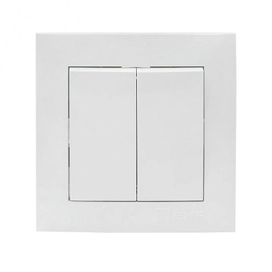 Валенсия выключатель 2-кл, 10А белый EKF PROxima EWV10-023-10