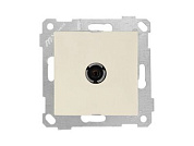 Розетка телевиз. 1-ая, скрытая, без рамки, с/з, 11dB, переходная, кремовая, RITA, Mutlusan 22001700102