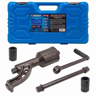 Гайковерт ручной с редуктором 1", головки 32, 33 мм, L330 мм, передаточное число 1:78, 7500 Н/м Forsage F-34114103 HS