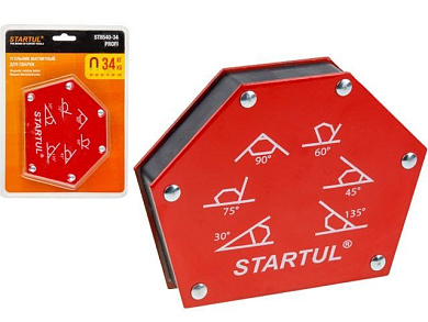 Угольник магнитный для сварки 34кг STARTUL PROFI ST8540-34 струбцина магнитная