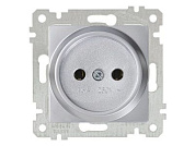 Розетка 1-ая, скрытая, без рамки, б/з, серебро, RITA, 10 A, 250 V, IP 20, Mutlusan 22006010282