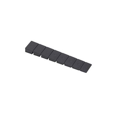 Клин мебельный 100х20х7мм подкладной обламываемый чёрный пластик для выравнивания мебели PL 88904