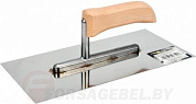 Гладилка нержавеющая 270х130 мм с деревянной ручкой Vorel 06701