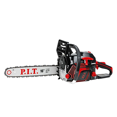Бензопила, 16"400 мм, 2 кВт/2,8 лс, 53 см.куб., хром.цил., легк старт, рескрс 2х. PIT GCS-45-C5
