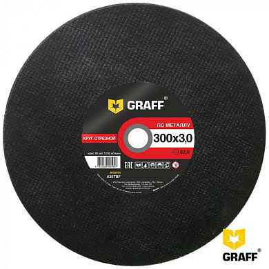 Круг отрезной по металлу 300x3,0x32 мм GRAFF 9030030