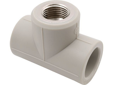 Тройник ПП комб. вн. 25х1/2", сер. FV Plast AA222025012