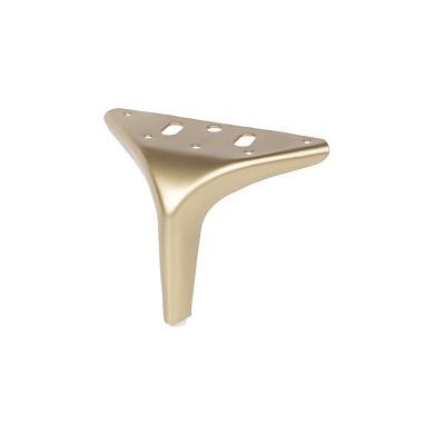 Опора мебельная мет. DELI h120 угловая матовое золото AKS 113012