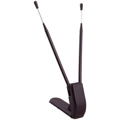 Антенна декоративная 18,5 см два уса с регулируемым наклоном основание 90x30 мм Черный SKYWAY S00201006