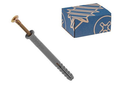 Дюбель-гвоздь 6х80 мм полипропилен потай, 50 шт в карт. уп. РБ Starfix SM-100226-50