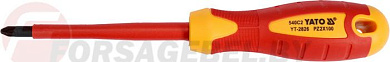 Отвёртка PZ2х100 мм 1000V Yato YT-2826