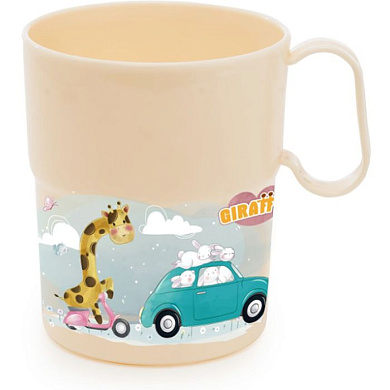 Кружка с аппликацией «Giraffix» 0,3 л. Полимербыт 4347773