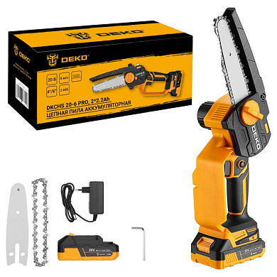 Пила цепная аккумуляторная DKCHS 20-6 PRO 083-2011 DEKO 083-2011