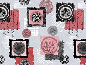 Клеенка столовая, нетканая основа с ПВХ покр. "DECO", 1 м.пог., (продажа кратно 20 м!) PERFECTO LINEA 11-165185