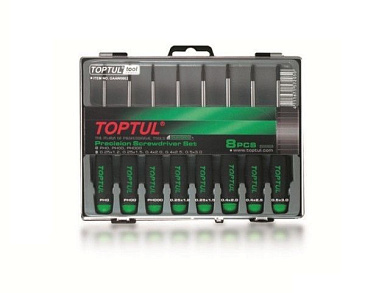 Набор ювелирных отверток 8 пр. Toptul GAAW0802