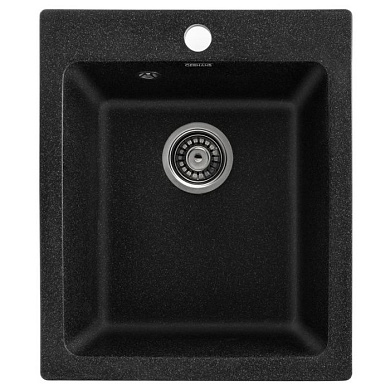 Мойка кухонная из мраморной крошки, черный, A10-22 Gerhans