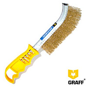 Щетка по металлу гофрированная однорядная ручная GRAFF 30501