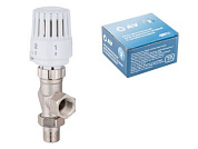 Кран вентильный для радиатора 1/2''х1/2'' осевой с термоголовой AV Engineering AVE298612