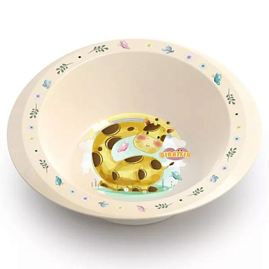 Тарелка детская глубокая «Giraffix» 0,6 л. Полимербыт 4338873