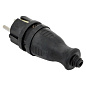 Вилка прямая каучуковая 230В 2P+PE 16A IP44 EKF PRO RPS-011-16-230-44-r