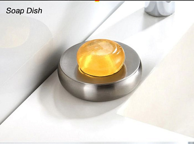 Мыльница, нержавеющая сталь, сатин Ledeme L424-2