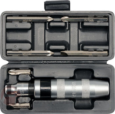 Отвёртка ударная + 6 бит Yato YT-2802