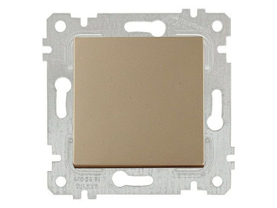 Выключатель 1-клав., скрытый, без рамки, винт. зажим, золото, RITA, 10 A, 250 V, IP 20, Mutlusan 22004010280