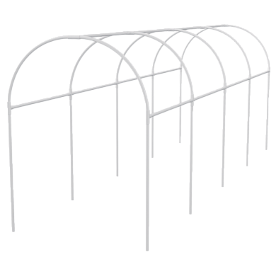 Каркас парника пластиковый 300х110х120 см, дуга D 20 мм, белый Palisad 63901