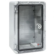 Щит пластиковый с монтажной платой прозр, дверь 300х200х130 мм IP65 EKF PROxima PBT65MP001