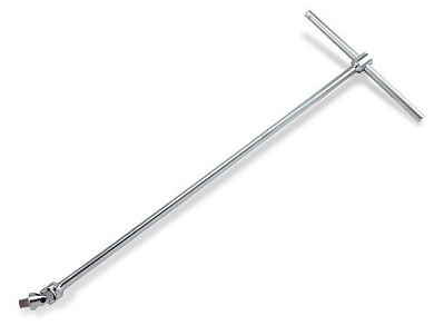 Вороток T-образный c бегунком 450 мм и наконечником 3/8'' Toptul CTLA1245