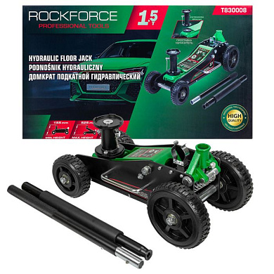 Домкрат подкатной гидравлический 1,5 т, 155-525 мм RockForce RF-T830008