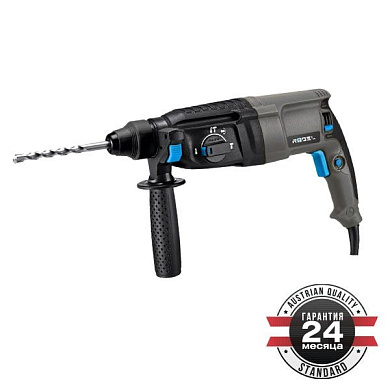 Электрический перфоратор, 900 Вт, 3.2 Дж, SDS-Plus, 4900 уд/мин, щёт. реверс, бронированный ротор RÖGEL BHR 26-900