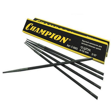 Набор круглых напильников 4,8 (12 шт) Champion C8003