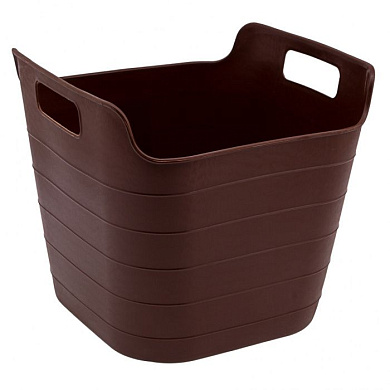 Ведро гибкое сверхпрочное, 26 л, коричневое Сибртех 67509