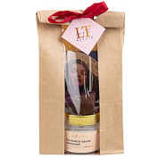 Набор "Атмосфера" свеча ароматизированная Амбра и кожа Оливер, мыло ''Апероль шприц'', мыло ''Ягодный пунш'' La and Te beaute LT-SPA-21