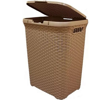 Корзина для белья 60 л "Коричневый" Полимербыт 4349913